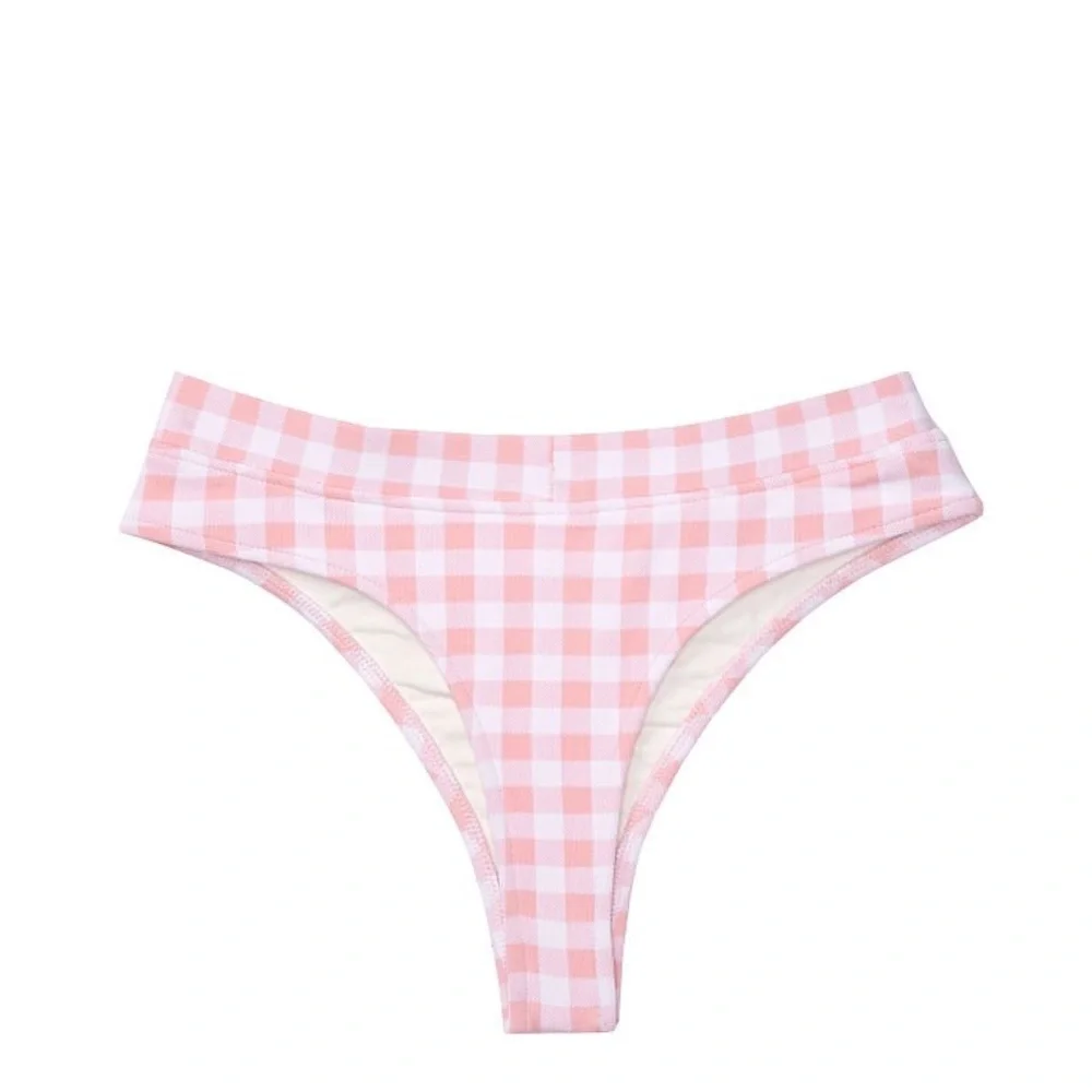 NIB FRANKIE'S BIKINI CLAIRE BOTTOM ONLY PINK PICNIC M